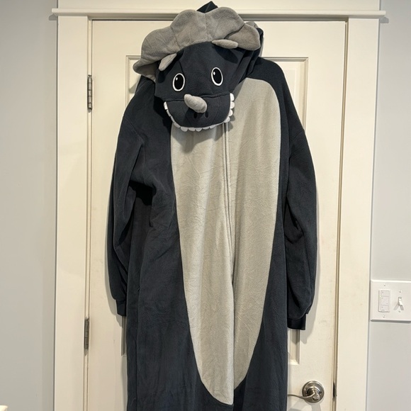 Unisex XXL extra extra large, triceratops dinosaur onesie costume - Picture 2 of 11